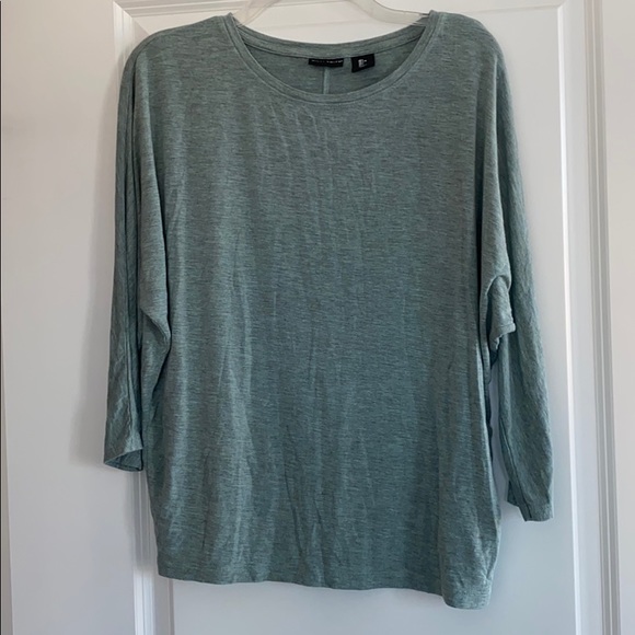 Willi Smith Tops - Teal Dolman 3/4 Sleeve Shirt
